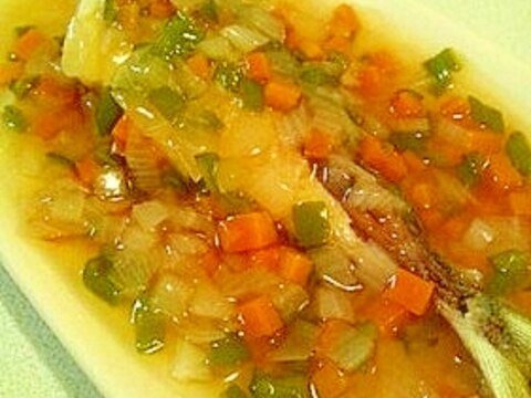 アジの野菜あんかけ